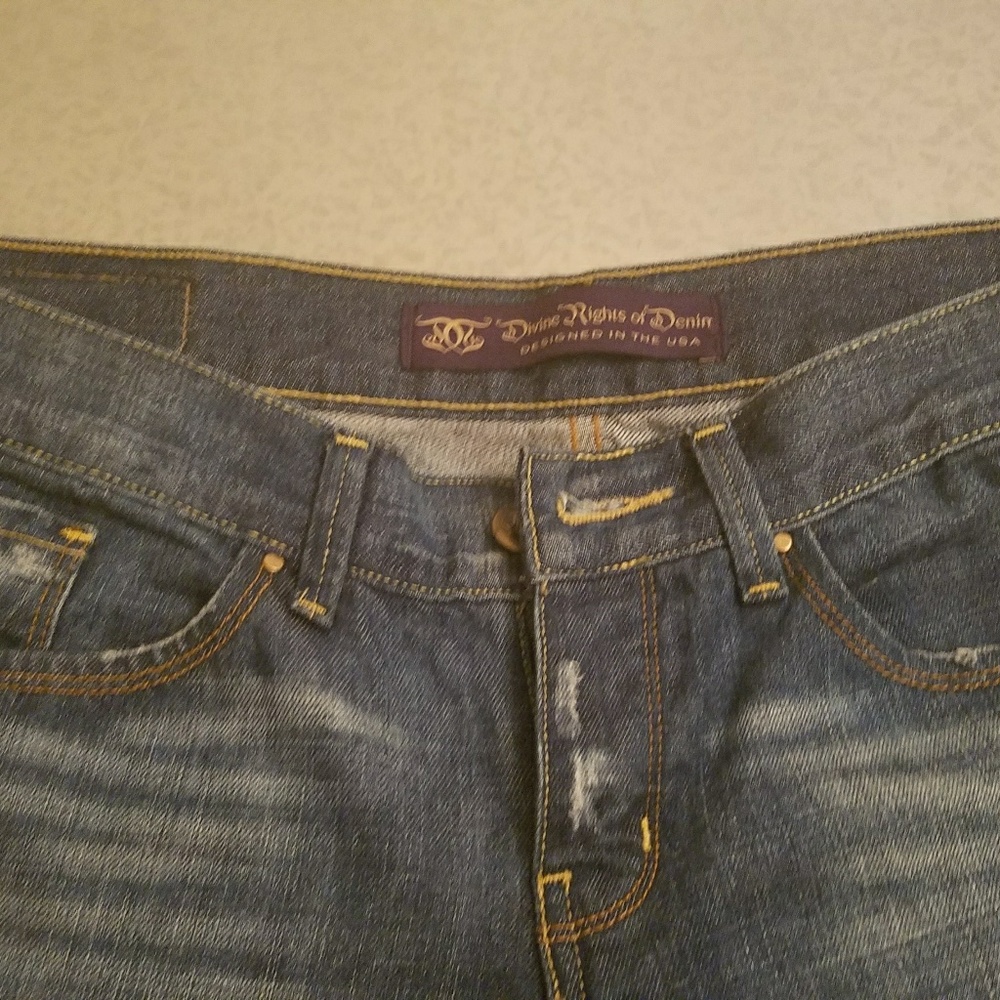 Stylish Denim Blue Boyfriend Jeans - Picture 2 of 6